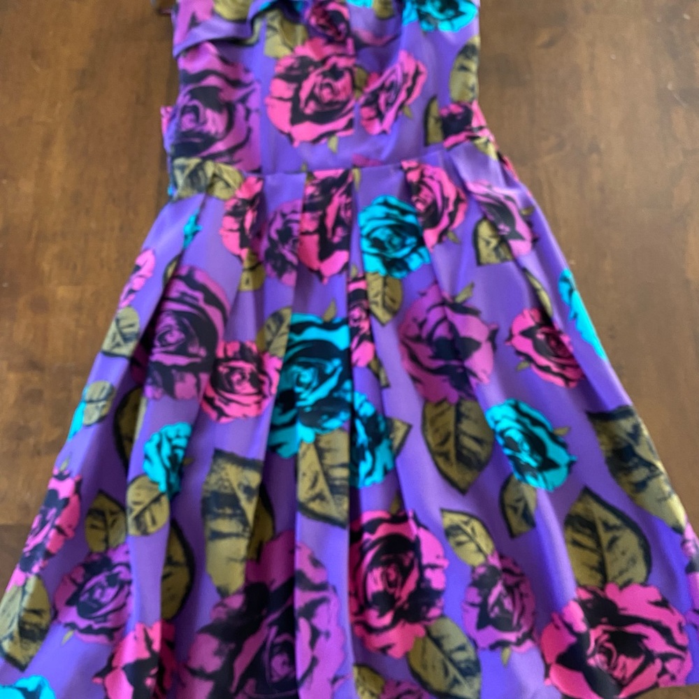 Betsey Johnson Sz. 2 Dress. Super cute strapless. Ties in back. New with tags.